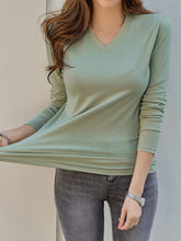 DAZY Solid V Neck Tee
